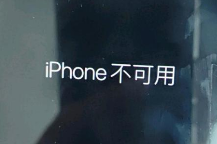 光泽苹果服务网点分享锁屏界面显示“iPhone 不可用”如何解决 